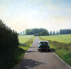 Vergroting van schilderij 'Citro�n DS in Wieringermeerpolder'